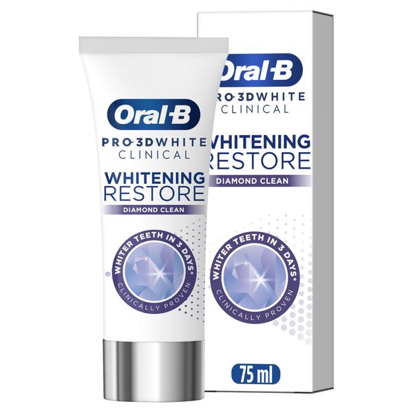 Oral-B 3D White Clinical Diamond Clean Toothpaste 75ml