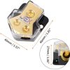 Jex Electronics 2-Way Car Audio Solar Amp Power/Ground Cable Splitter Distribution Block 1ga 4ga