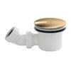 90mm Brushed Brass High Flow Shower Tray Waste