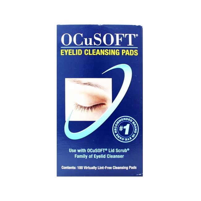 Ocusoft Eye Lid Virtually Line Free Cleansing Pads, 100 Ea