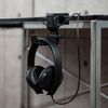 Sanwa Supply PDA-STN29BK Rotating Headphone Hook (with USB Port)