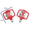 KCNC KPED09 Lightweight MTB Clipless Platform Pedals, Red, KPED09-CR-R, SK2119