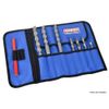 Faithfull FAIBR9 9 Pocket Tool Bit Roll Includes Zip Up Compartment