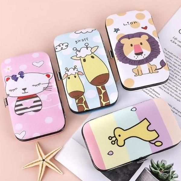 [RGN2360R] Portable Animal Character Nail Clipper Nail Care Set