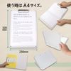 PLUS Foldable A4 Clipboard Plus 83-162, Becomes Size A5 When Folded, White, Custom Strap Included