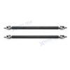 Strut Rod Carbon Style Front Diffuser Bumper Splitter  For Honda Accord Civic