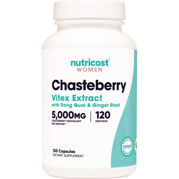 Nutricost Chasteberry with Dong Quai and Ginger Root for Women, 120 Capsules