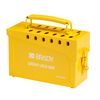 Brady Portable Group Lock Box - Yellow - Powder Coated Steel - 65672