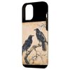 iPhone 15 Pro Max Japanese Vintage Crow Design Classic Case