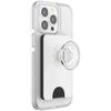 PopSockets Magnetic MagSafe PopWallet+ Phone Wallet & Grip iPhone - White/Clear