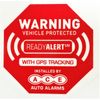 9" Security System Decal & 6 Alarm Stickers &  Auto Alarm Static Decal See Store