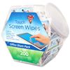 Touch Screen Wipes, 5 x 7 3/4, 200 Individual Foil Packets