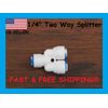 1/4" Two Way Y Splitter for Reverse Osmosis (RO) Water Purification Systems