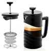 Ovente French Press 12oz Heat Resistant Borosilicate Glass BPA Free Black FPW20B
