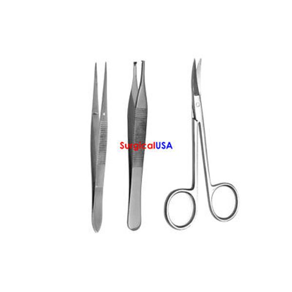 Animal Health Tools Instruments Iris Scissors Splinter Forceps Adson Forceps