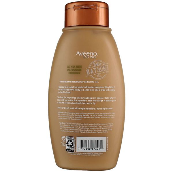 Aveeno Conditioner Oat Milk Blend 12 Ounce (Moisture) (354ml) (2 Pack)