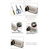 CaLeQi Combination Security Lock Cable for Notebook Laptop Pc Computer Monitor lcd - 2m Cable Black (1pcs)