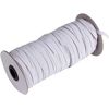 70-Yards Length 1/4" Width White Braided Elastic Cord/Elastic