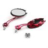 Universal Motorcycle Rearview Mirrors Rear View Mirror 8mm 10mm Red US