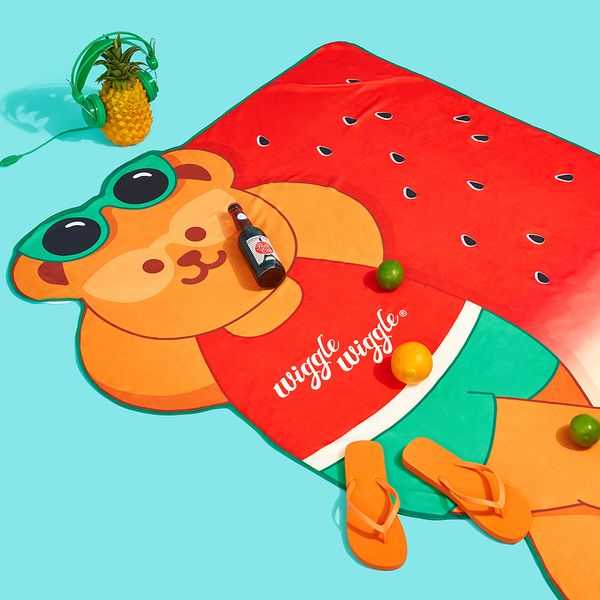 [Wiggle Wiggle] Large Beach Towel Water Play Large Towel Microfiber Large Beach Towel 2 Types