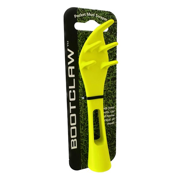 Bootclaw - the pocket mud scraper. Ideal for football and rugby boots, running shoes, golf shoes and walking boots. (neon)