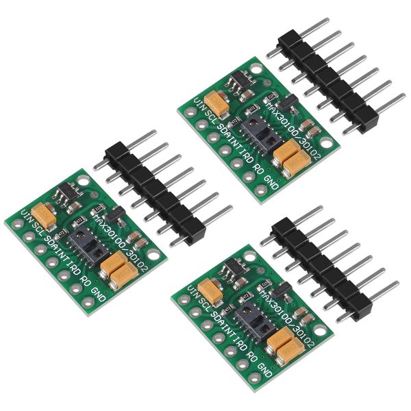 3pcs MAX30100 Heart Rate Oximeter Sensor Module Pulse Oximeter Heart-Rate Sensor Development Board
