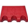 Q-Claw QCLAW Portable Pool/Billiards Cue Stick Holder/Rack - 3 Place - Red