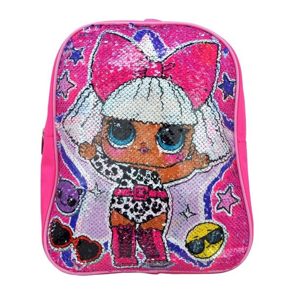 LOL SURPRISE REVERSIBLE SEQUINS 12" MINI BACKPACK BOOKBAG SCHOOL DIVA & FRESH