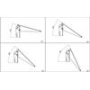 Lowenergie Solar PV Panel Pole mounting Adjustable Size lamp Post Side Utility Post Mount (Small. Max Panel Height on Bracket 300mm)