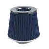 OQUGRHR 76mm Universal Performance High Flow Cone Air Intake Filter Blue