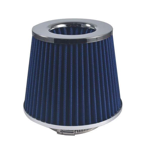 OQUGRHR 76mm Universal Performance High Flow Cone Air Intake Filter Blue