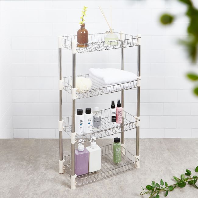 Halmade bathroom square mini shelf 4 tiers