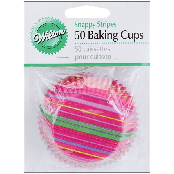 Wilton Snappy Stripes Baking Cup, Pack of 50