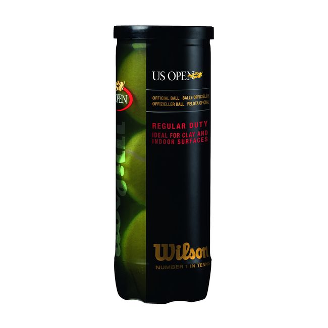 WILSON US Open Tennis Balls - Regular Duty, Single Can (3 Balls)