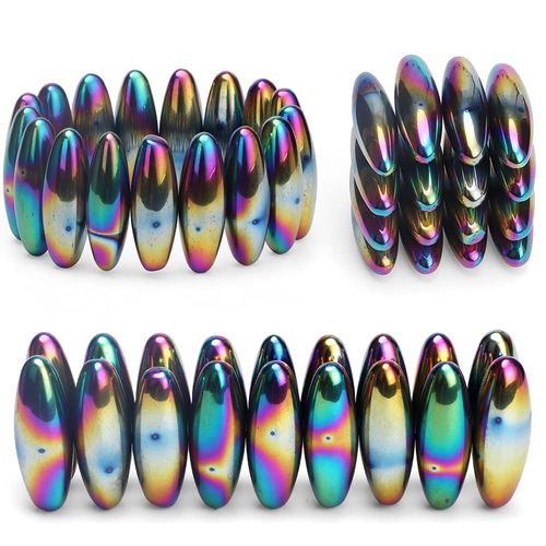 Rattle Fidget Magnets Snake Eggs for Adults, Hand Roller Magnetic Oval Toy for Men, Compatible with Ferrite Putty Office Desk Decor, Gift for Teachers, Researchers 18PCS