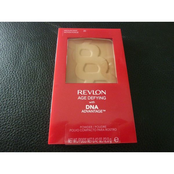 Revlon Age Defying Pressed Powder with DNA - MEDIUM DEEP  #20 - New / Sealed