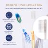 Royal Denta Silver Toothbrush with Soft Bristles for Sensitive Teeth, Double Bristle Length for Interdental Cleaning, Silver Particles to Prevent Bacteria, Yellow