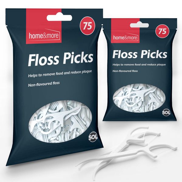 150pk SOL Dental Floss Stick | Durable & Portable Floss Harps | Premium Polymer Thread Tooth Floss Picks | Toothpicks Sticks Flossers | Dental Floss Picks Plastic Toothpicks Stick Floss Sticks Dental