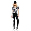 4 PC. Ladies Half Time Referee Costume Set - Small/Medium - Black/White