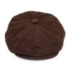 Jaxon & James Corduroy Newsboy Cap - Brown Medium