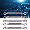 Turnbuckle for securing wire rope tension, eye and eye attachment (M6)