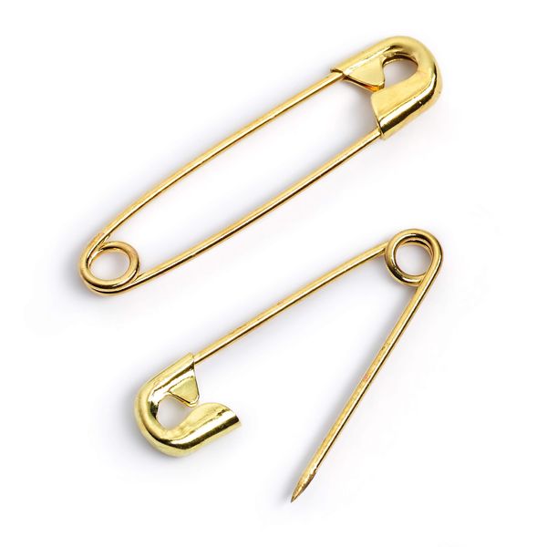 Prym Safety Pins, Brass, Gold, 23mm