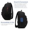Laptop Backpack for Men, College Bookbag Backpack for Men,Black,15.6-Inch