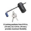 Master Lock Trailer Lock, Stainless Steel Adjustable Coupler Latch Lock, 2847DAT