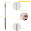 Triangle Cuticle Pusher Metal Scraper & UV Gel Nail Polish Remover Tool By Wishbeauty - Nail Polish Cleaner Tool - Stainless Steel Manicure Sticks for Removing Gel Nail Polish Peeler Art Remover