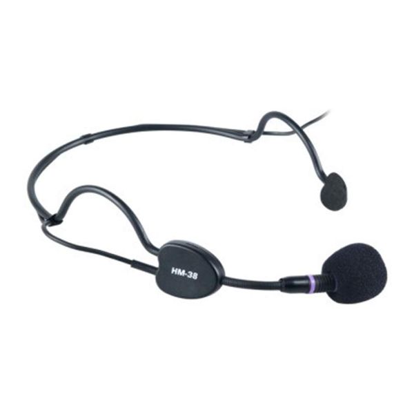 Proel HCM38 4 Pin Mini XLR Condenser Headset Microphone Black Headband Wireless System