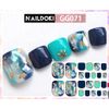 NAILDOKI 6 Types, No Damage Toenail Sticker, Nail Wrap, Nail Accessories, Real Nail Gel Stickers, Women's, Cute, Popular, Stylish, Advanced