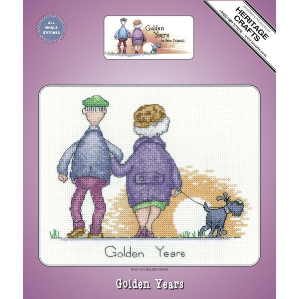 Heritage Crafts Cross Stitch Kit - Golden Years