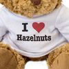 Big Red Egg I LOVE HAZELNUTS - Teddy Bear - Cute Soft Cuddly Adorable - Gift Present