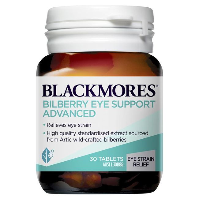 Blackmores [Australia] Blackmores Blackmores Bilberry Eye Support Advanced 30 Tablets Bilberry Eye Support, 1ea, 1